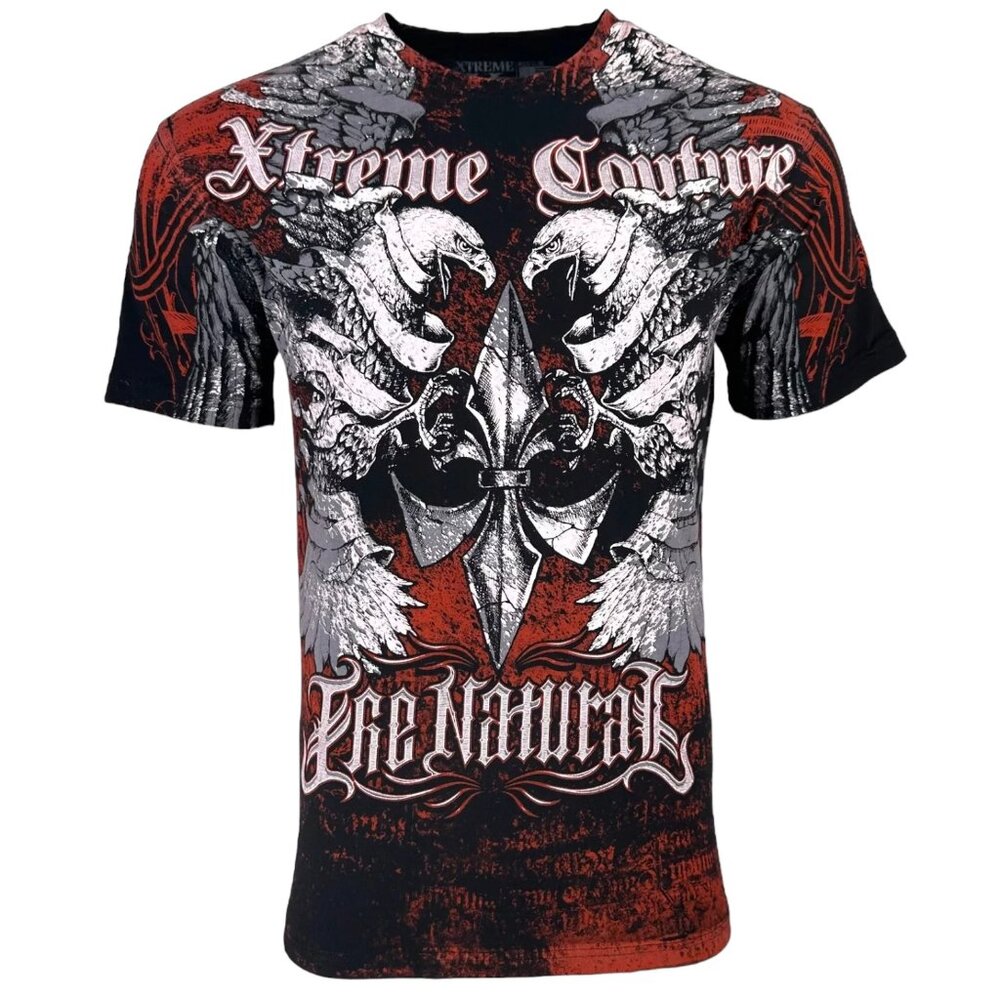 Xtreme Couture by Affliction Men's T-Shirt Osiris Black Biker S-5XL